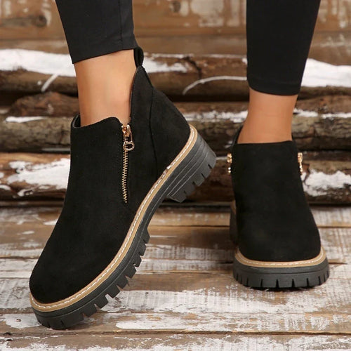 Women's Ankle Boots | Waterproof Upper, Side Zip, Non-Slip Sole 0