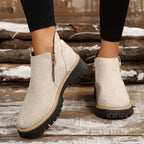 Women's Ankle Boots | Waterproof Upper, Side Zip, Non-Slip Sole 1