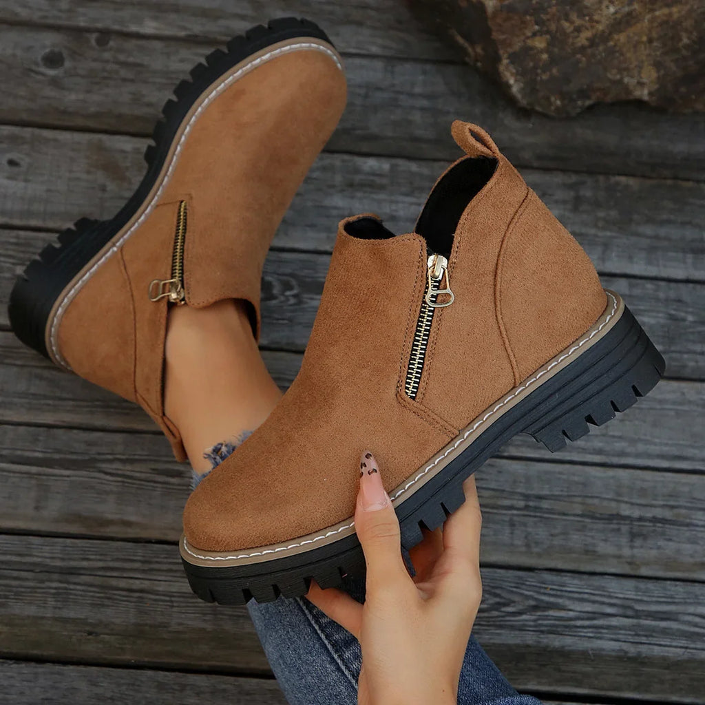 Women's Ankle Boots | Waterproof Upper, Side Zip, Non-Slip Sole 10