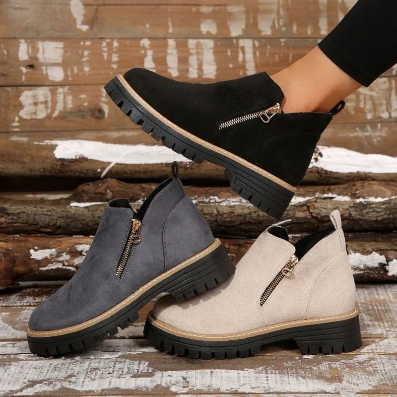 Women's Ankle Boots | Waterproof Upper, Side Zip, Non-Slip Sole 2