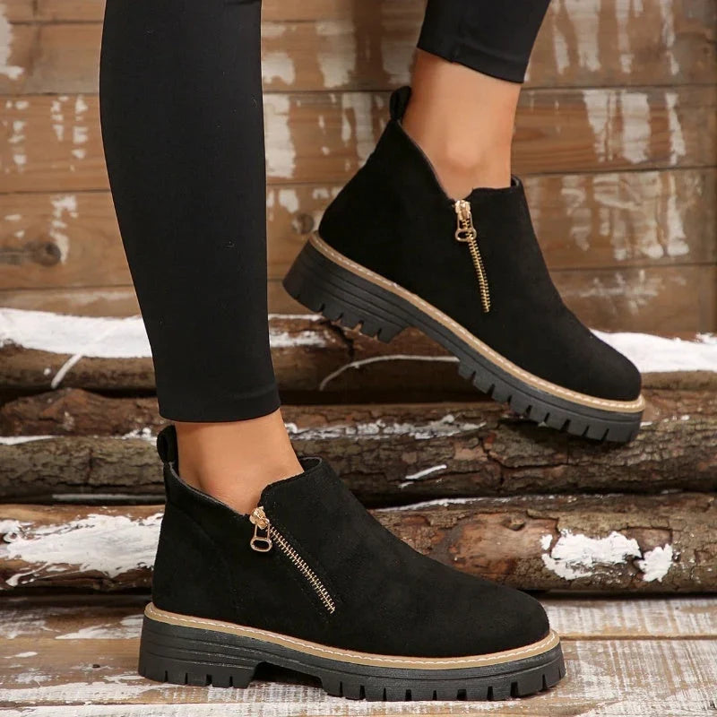 Women's Ankle Boots | Waterproof Upper, Side Zip, Non-Slip Sole 6