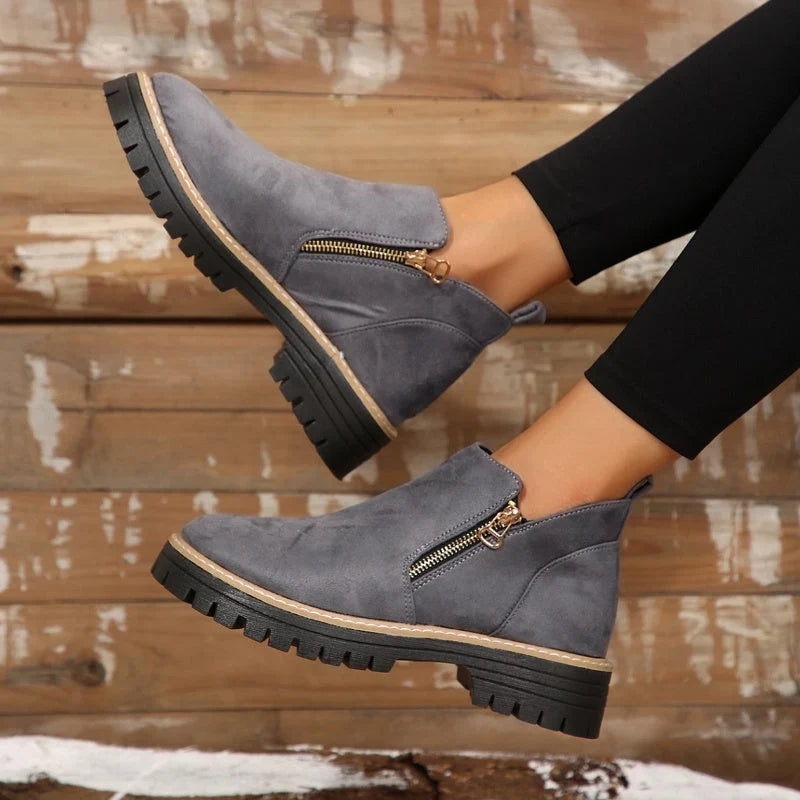 Women's Ankle Boots | Waterproof Upper, Side Zip, Non-Slip Sole 8