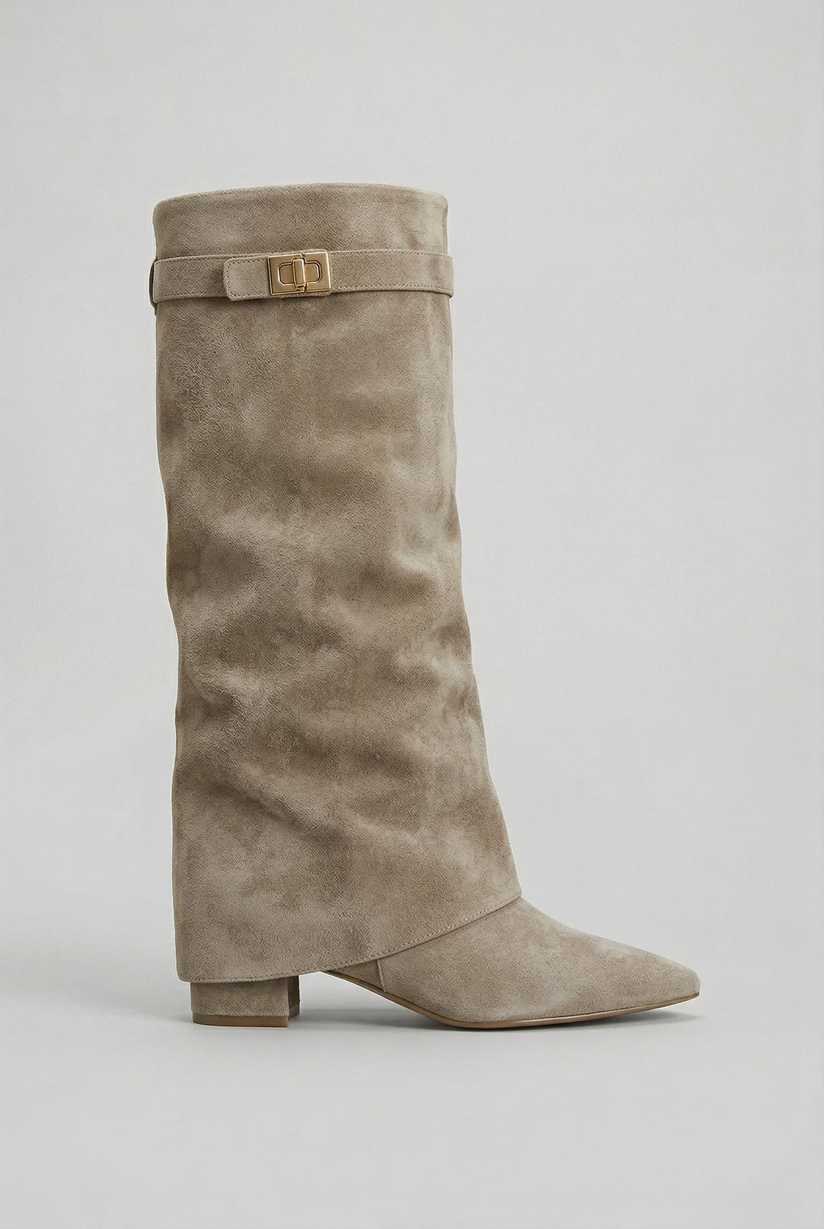 Women's Black Knee High Boots | Block Heel, Smooth Finish 3