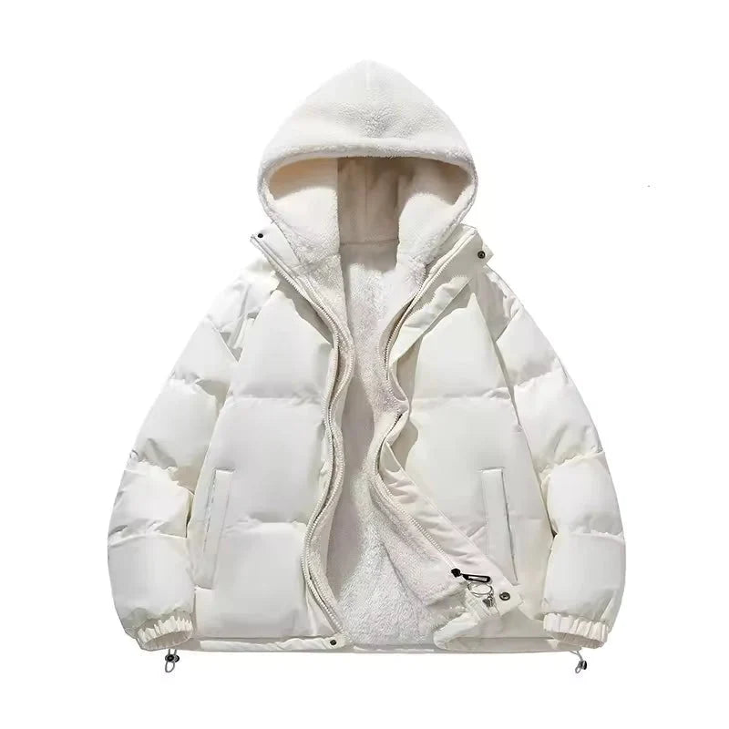 Women's Black Puffer Jacket | Fleece Lined, Boxy Fit, Adjustable Hem 5