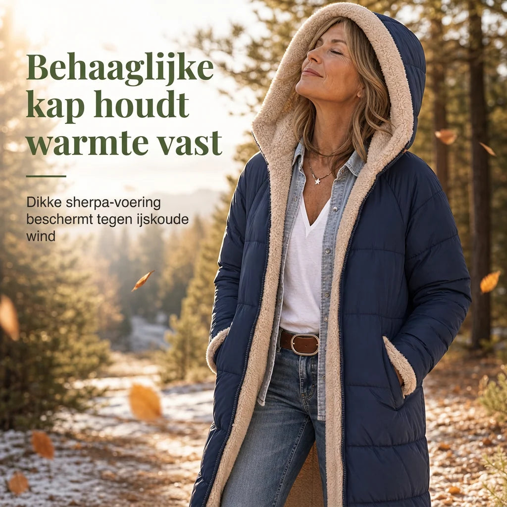 Women's Black Puffer Jacket | Reversible, Slim Fit, Insulated Hood 4