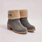 Women's Black Winter Boots | Faux Fur Lined, Flat Sole, Warm Comfort 2