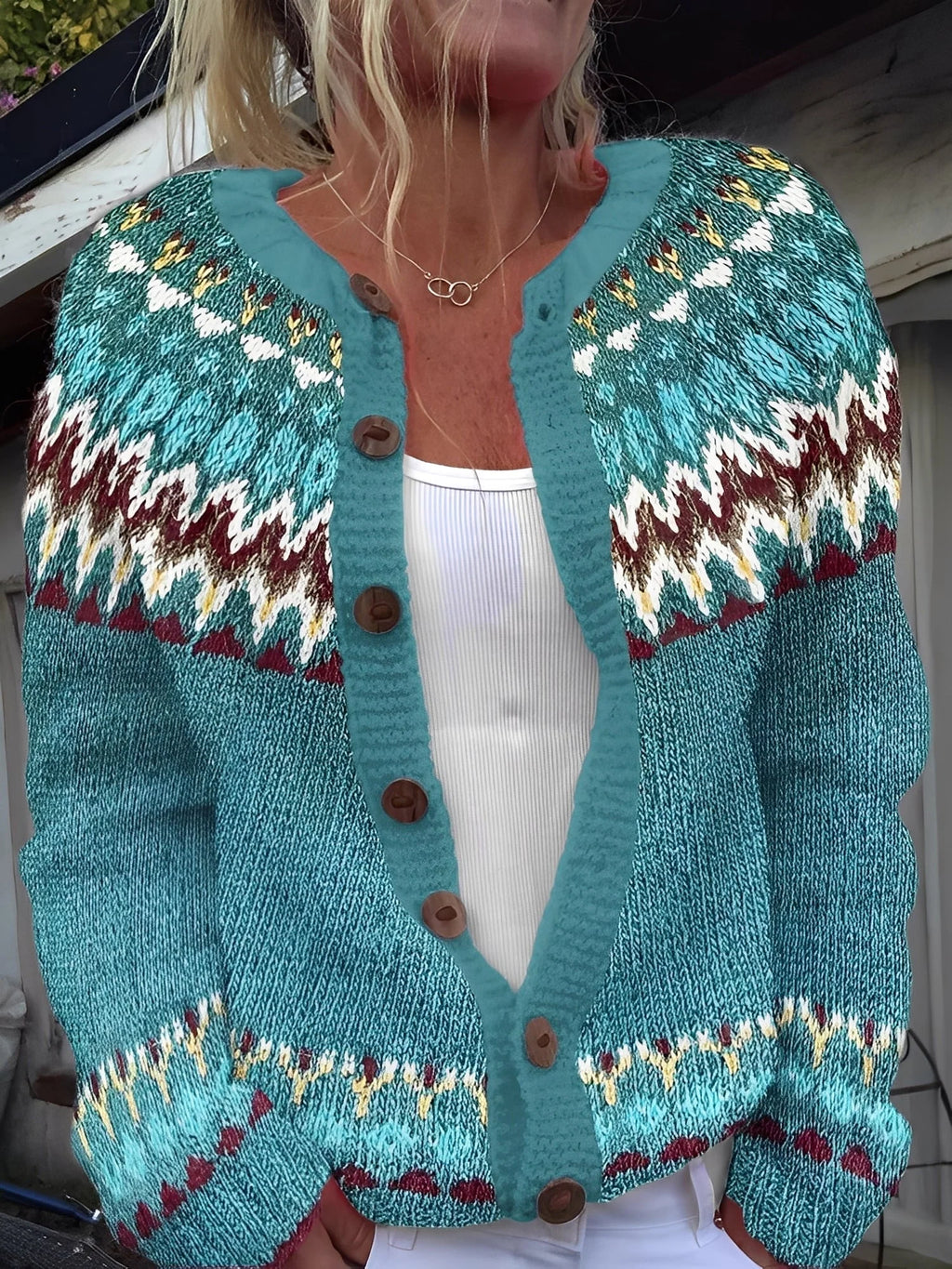 Women's Cardigan | Lightweight Soft Knit, Classic Button Design 1