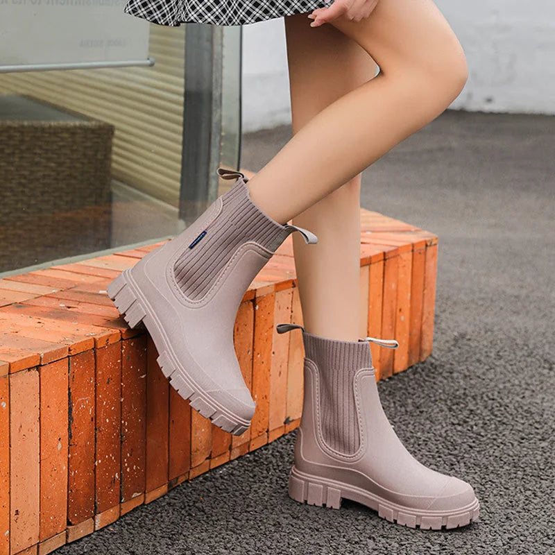 Women's Chelsea Boots | Waterproof Mid-Calf with Arch Support 7