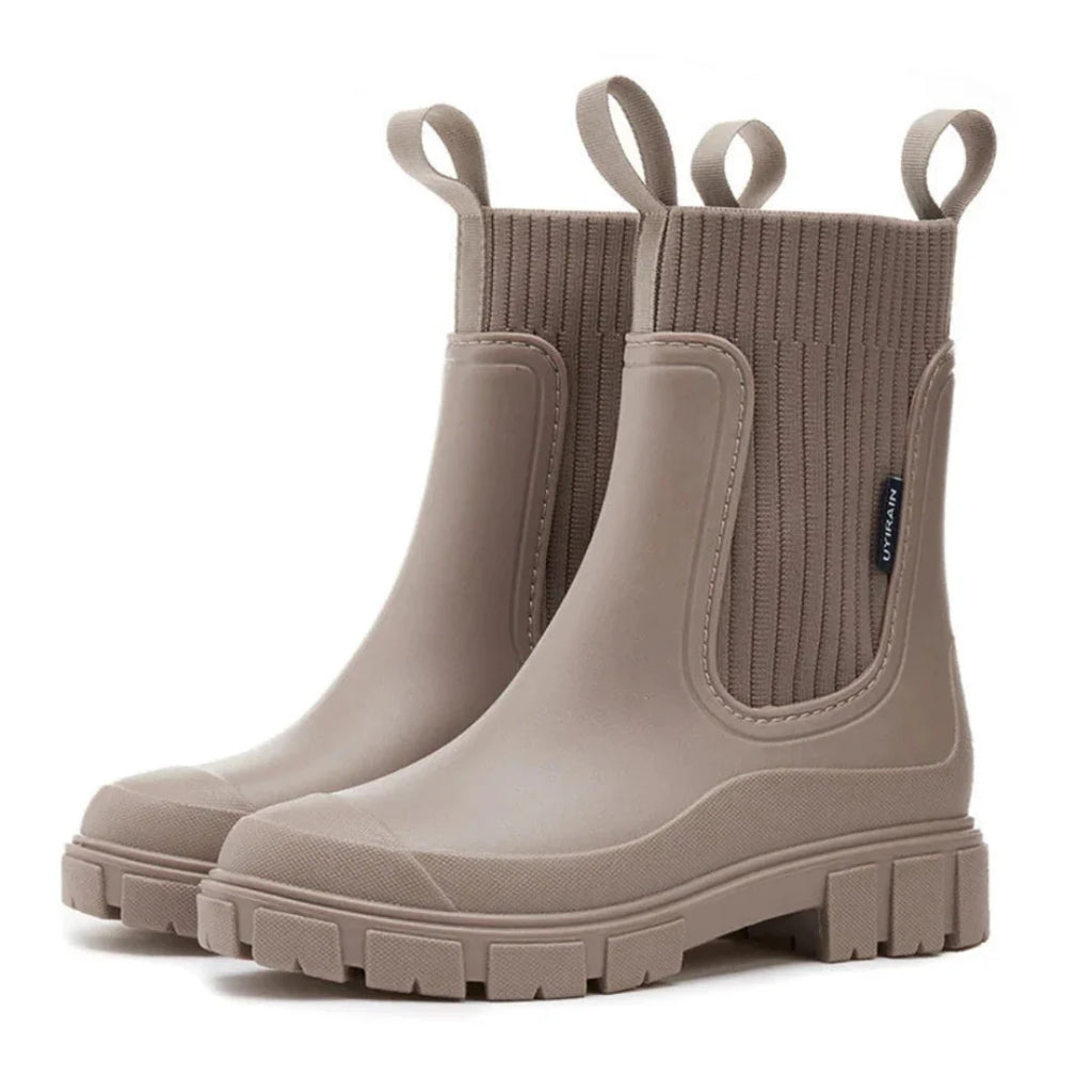 Women's Chelsea Rain Boots | Waterproof, Non-Slip, Slip-On Ankle Design 11
