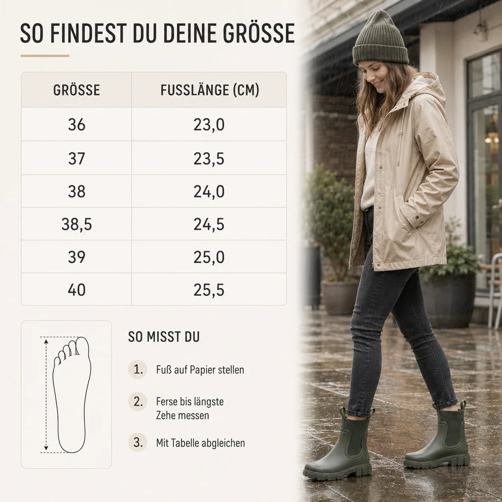Women's Chelsea Rain Boots | Waterproof, Non-Slip, Slip-On Ankle Design 2