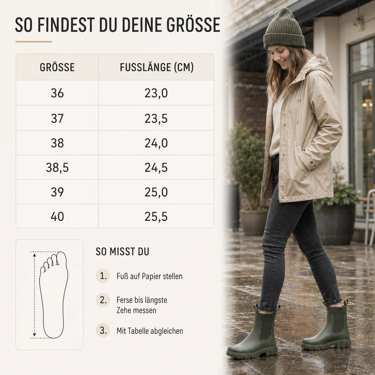 Women's Chelsea Rain Boots | Waterproof, Non-Slip, Slip-On Ankle Design 2