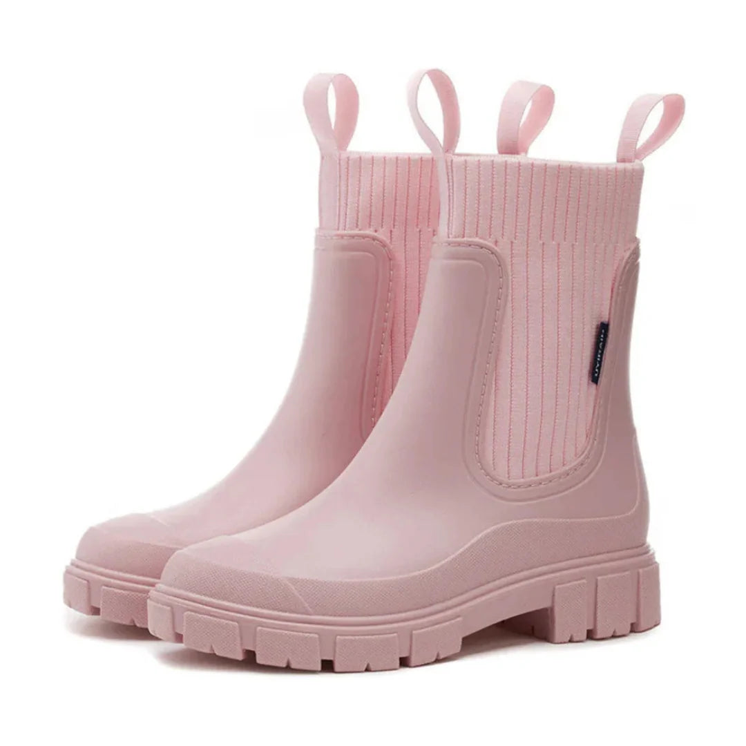 Women's Chelsea Rain Boots | Waterproof, Non-Slip, Slip-On Ankle Design 8