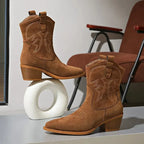 Women's Cowgirl Boots | Block Heel, Pointed Toe, Everyday Wear 6
