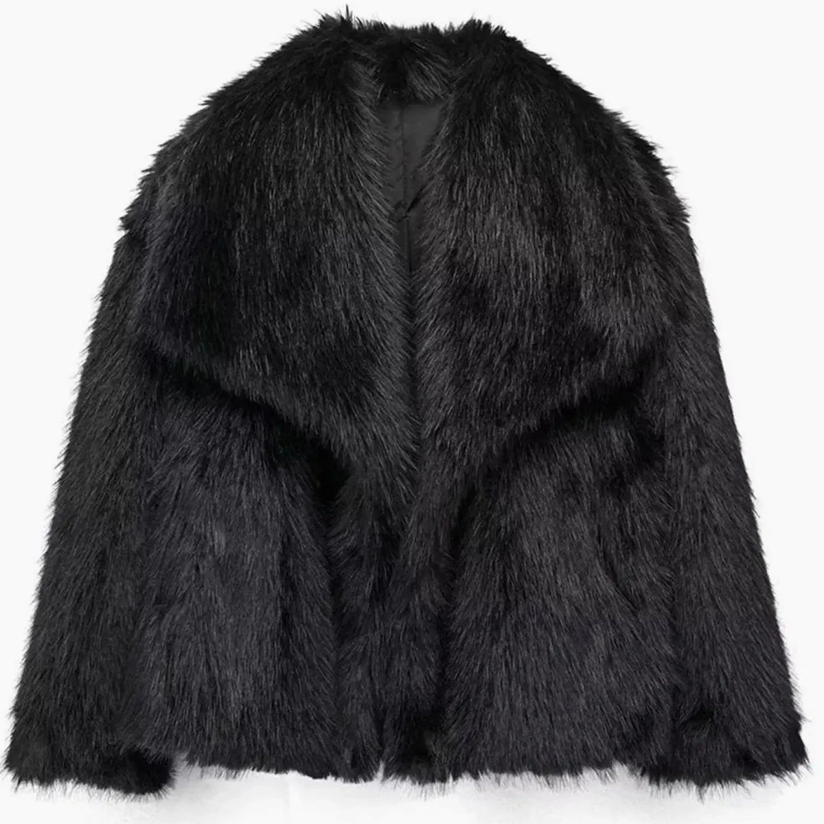 Women's Cropped Faux Fur Jacket | Soft Texture, Relaxed Fit, Open Front 10