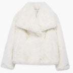 Women's Cropped Faux Fur Jacket | Soft Texture, Relaxed Fit, Open Front 5