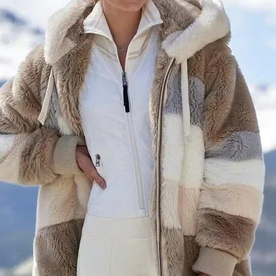 Women's Fitted Puffer Jacket | Protective Hood, Side Pockets, Warm Winter Coat 5