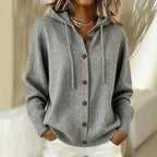 Women's Hooded Cardigan | Soft Knit, Relaxed Fit, Button Front 2