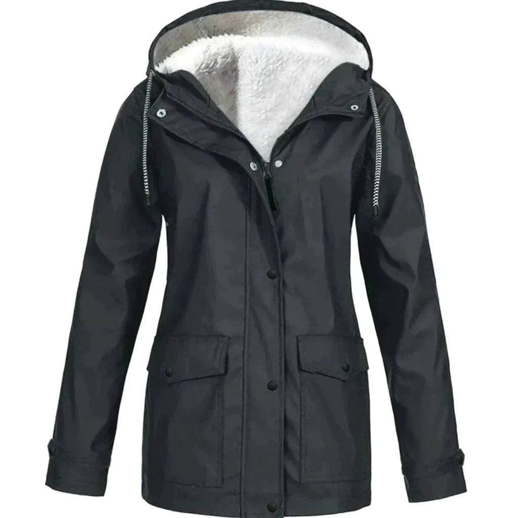 Women's Hooded Parka Jacket | Fleece-Lined, Wind-Resistant, Mid-Length Winter Coat 0
