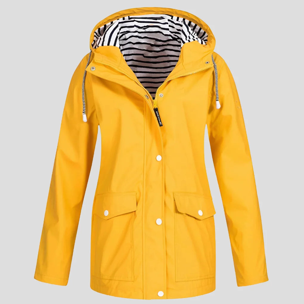 Women's Insulated Waterproof Jacket | Adjustable Hood, Windproof, Relaxed Fit 0