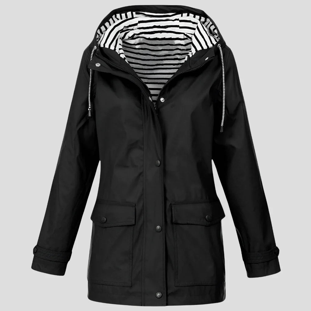 Women's Insulated Waterproof Jacket | Adjustable Hood, Windproof, Relaxed Fit 1