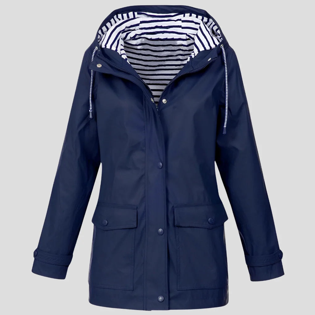 Women's Insulated Waterproof Jacket | Adjustable Hood, Windproof, Relaxed Fit 2