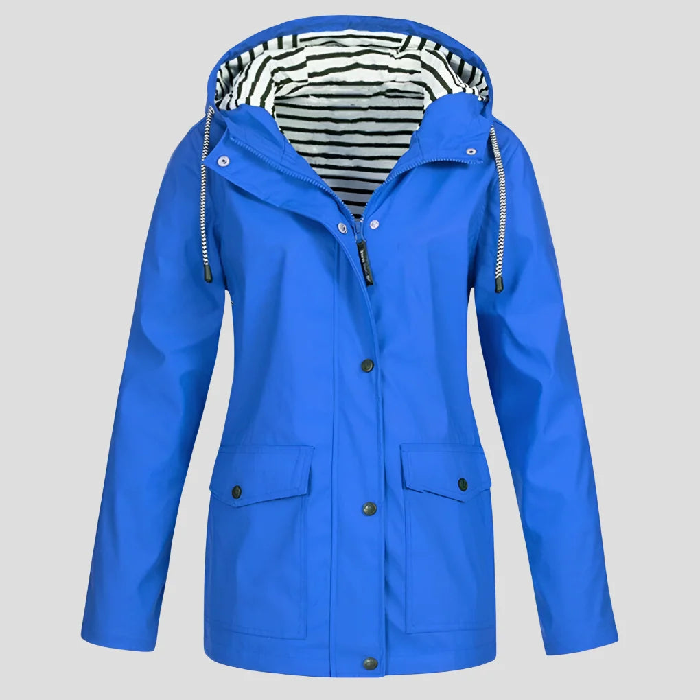 Women's Insulated Waterproof Jacket | Adjustable Hood, Windproof, Relaxed Fit 3