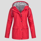 Women's Insulated Waterproof Jacket | Adjustable Hood, Windproof, Relaxed Fit 4