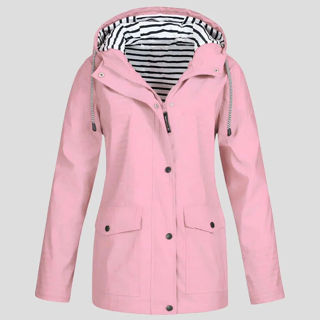 Women's Insulated Waterproof Jacket | Adjustable Hood, Windproof, Relaxed Fit 5