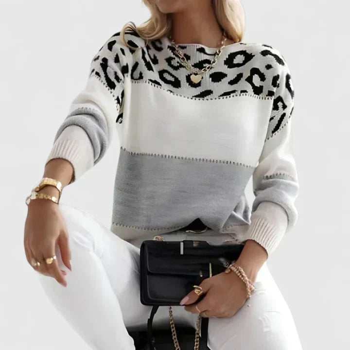 Women's Jumper | Leopard Print, Relaxed Fit, Lightweight Comfort 0