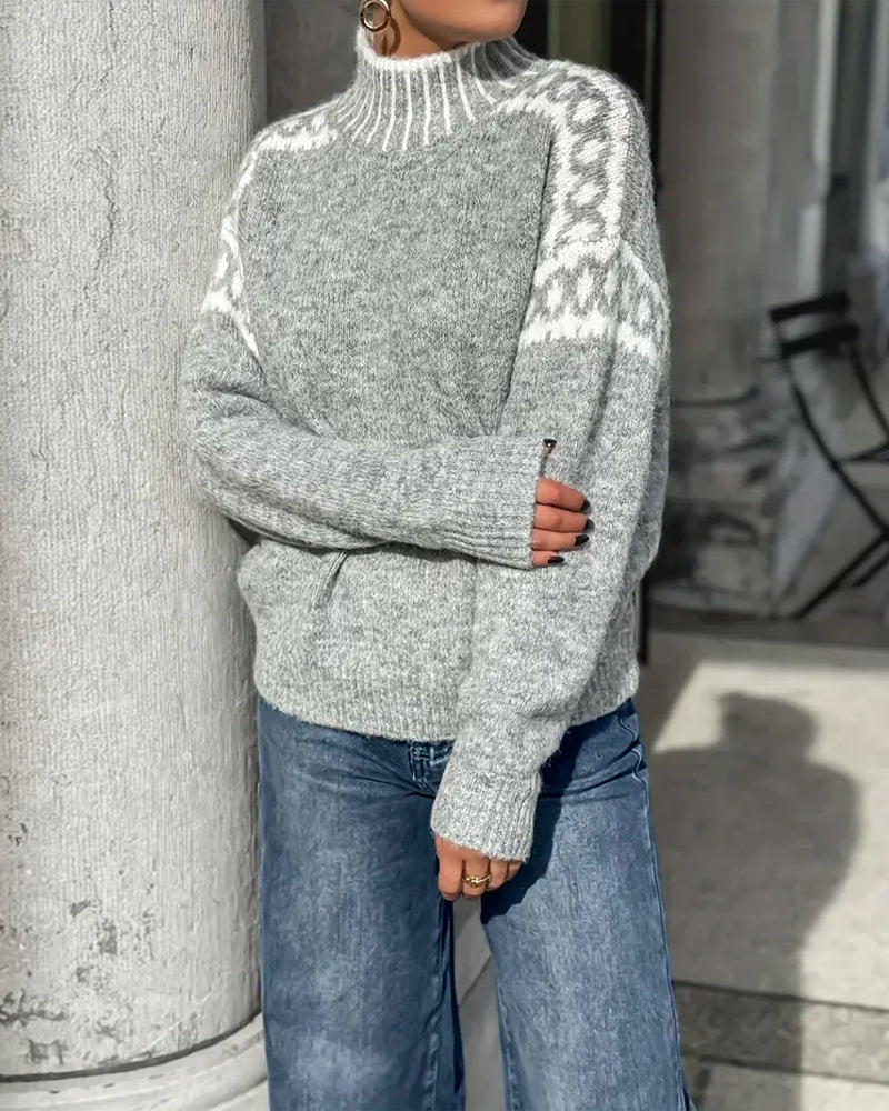 Women's Jumper | Soft Fabric, Relaxed Fit, High Collar 4