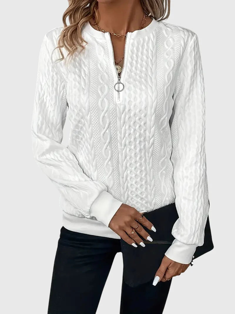Women's Jumper with Zipper | Soft Knit, Comfortable Fit, Versatile Layering 4