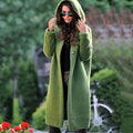 Women's Long Cardigan | Hooded, Knitted, Cozy Design 0