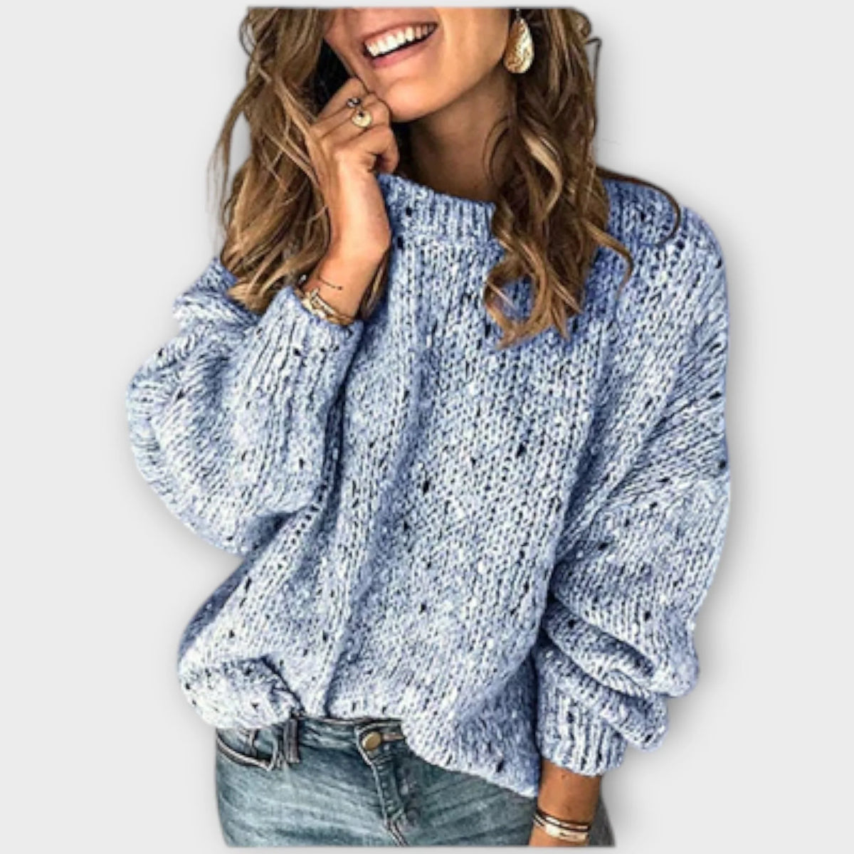 Women's Oversized Jumper | Loose Fit, Vintage-Inspired Design, Warm and Comfortable 1