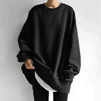 Women's Oversized Sweater | Crew Neck, Tunic Length, Relaxed Fit 0