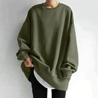 Women's Oversized Sweater | Crew Neck, Tunic Length, Relaxed Fit 2