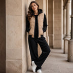Women's Puffer Jacket | Color-Block Design, Warm Insulation, Adjustable Hood 7