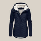 Women's Quilted Jacket | Sherpa-Lined Winter Coat with Adjustable Hood 0