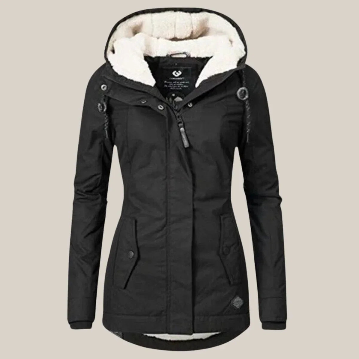 Women's Quilted Jacket | Sherpa-Lined Winter Coat with Adjustable Hood 2