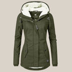 Women's Quilted Jacket | Sherpa-Lined Winter Coat with Adjustable Hood 6