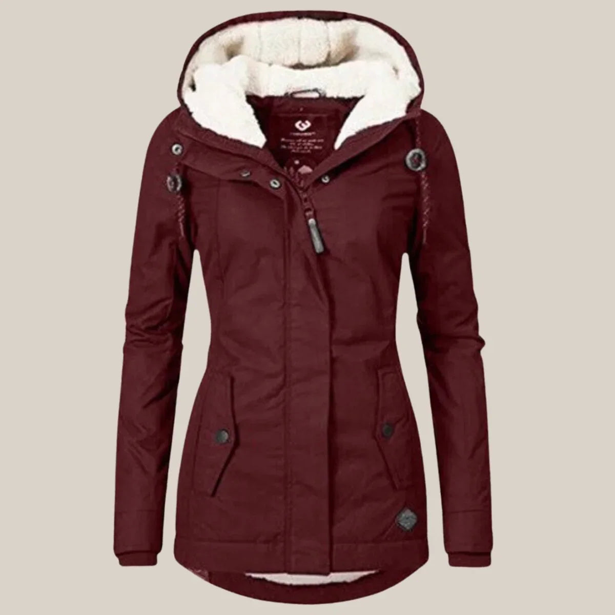 Women's Quilted Jacket | Sherpa-Lined Winter Coat with Adjustable Hood 7