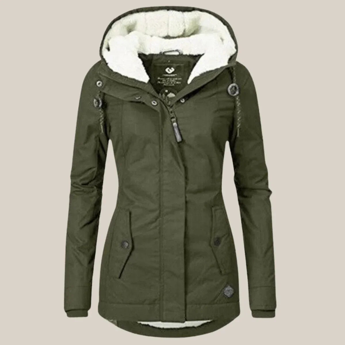Women's Quilted Jacket | Sherpa-Lined Winter Coat with Adjustable Hood 8