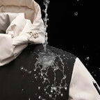 Women's Quilted Outdoor Jacket | Water-Resistant, Detachable Hood, Stylish Pink Panels 3