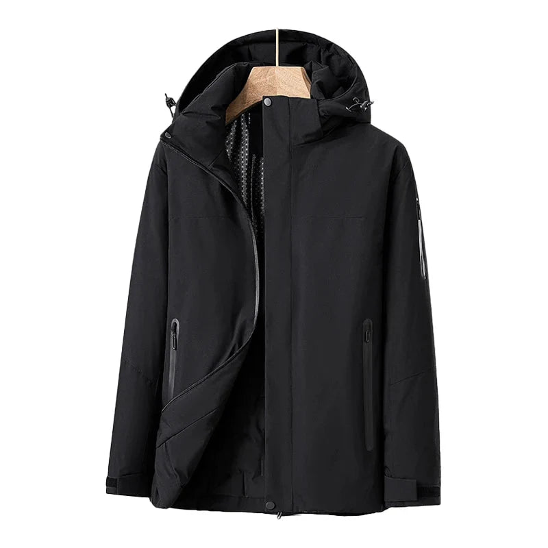 Women's Quilted Outdoor Jacket | Water-Resistant, Detachable Hood, Stylish Pink Panels 8