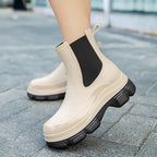 Women's Rain Boots | Lightweight Waterproof Rubber Mid-Height Platform Sole 3