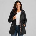 Women's Raincoat | Hooded, Waterproof, Adjustable Drawstring Waist 0