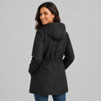 Women's Raincoat | Hooded, Waterproof, Adjustable Drawstring Waist 1