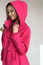 Women's Raincoat | Oversized Hooded Design, Water-Resistant, Roomy Fit for Layering 0