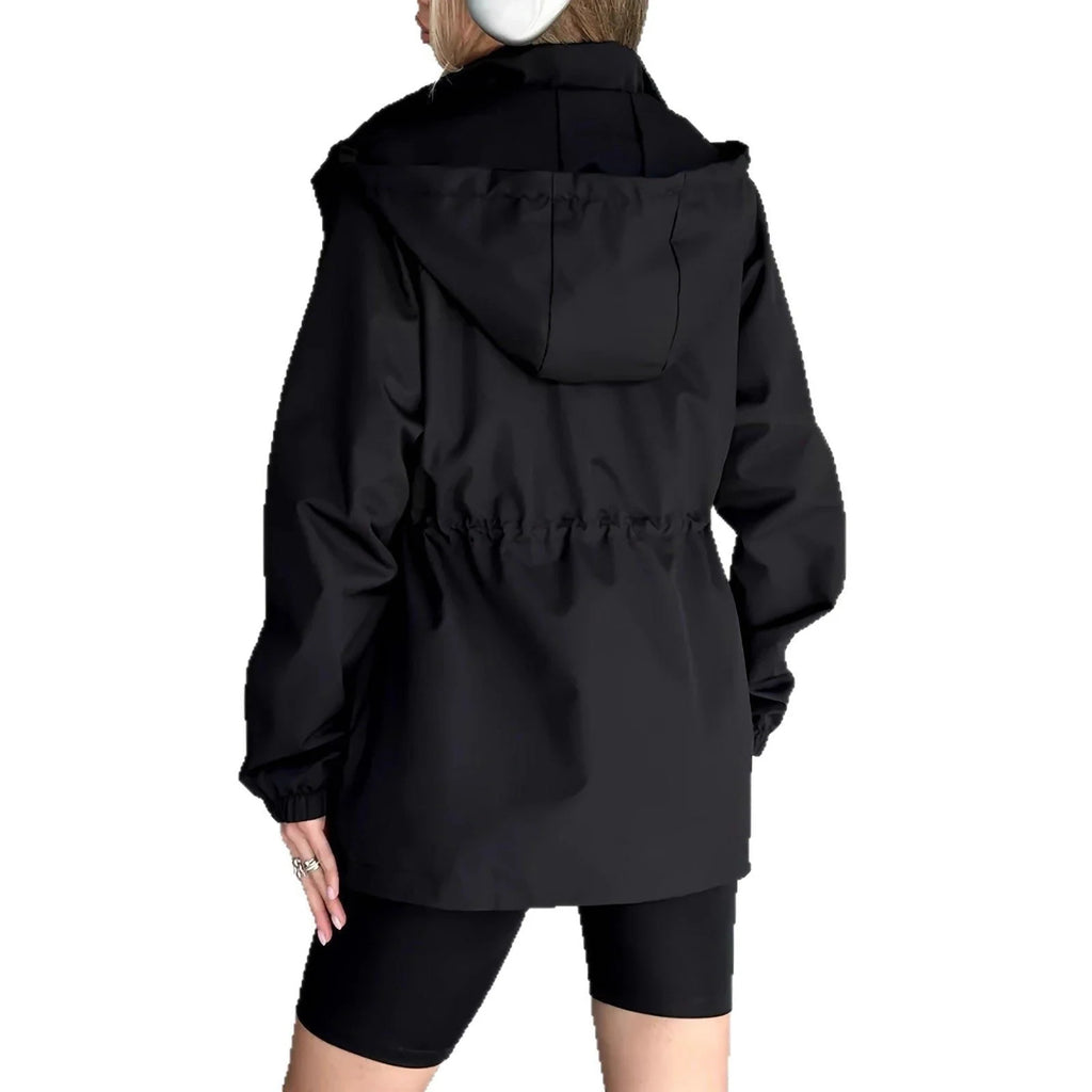 Women's Raincoat | Oversized Hooded Design, Water-Resistant, Roomy Fit for Layering 4