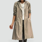 Women's Raincoat | Water-Repellent, Hooded, Knee-Length Design 0