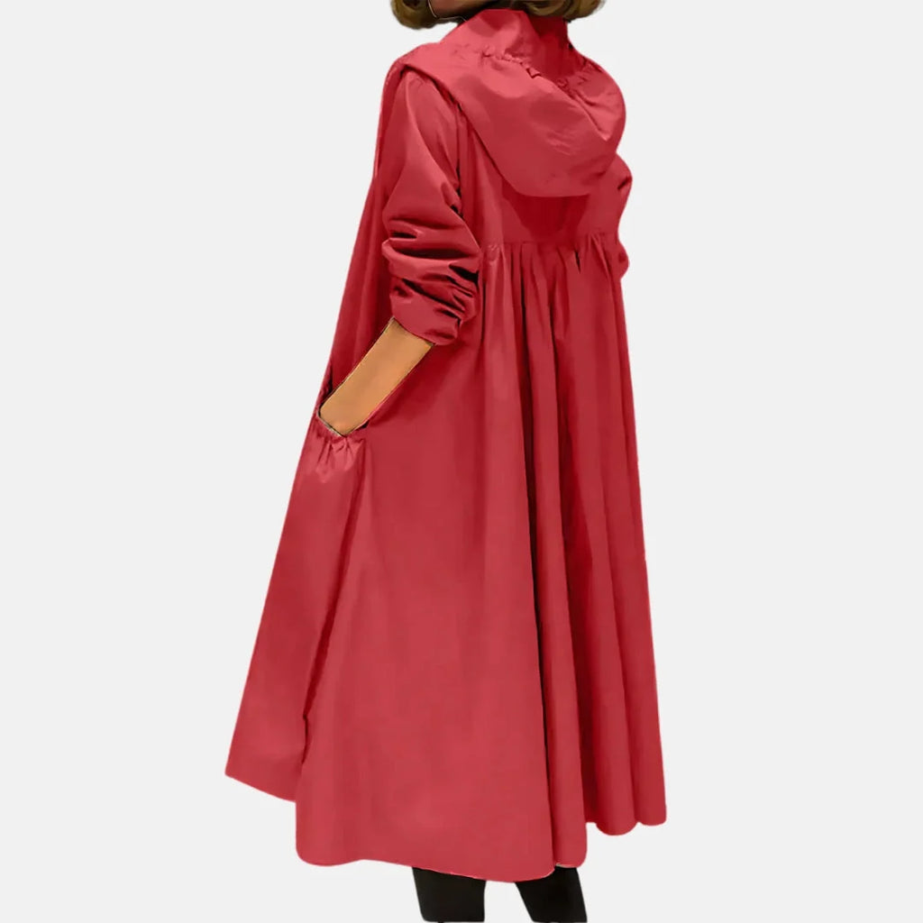 Women's Raincoat | Water-Repellent, Hooded, Knee-Length Design 4